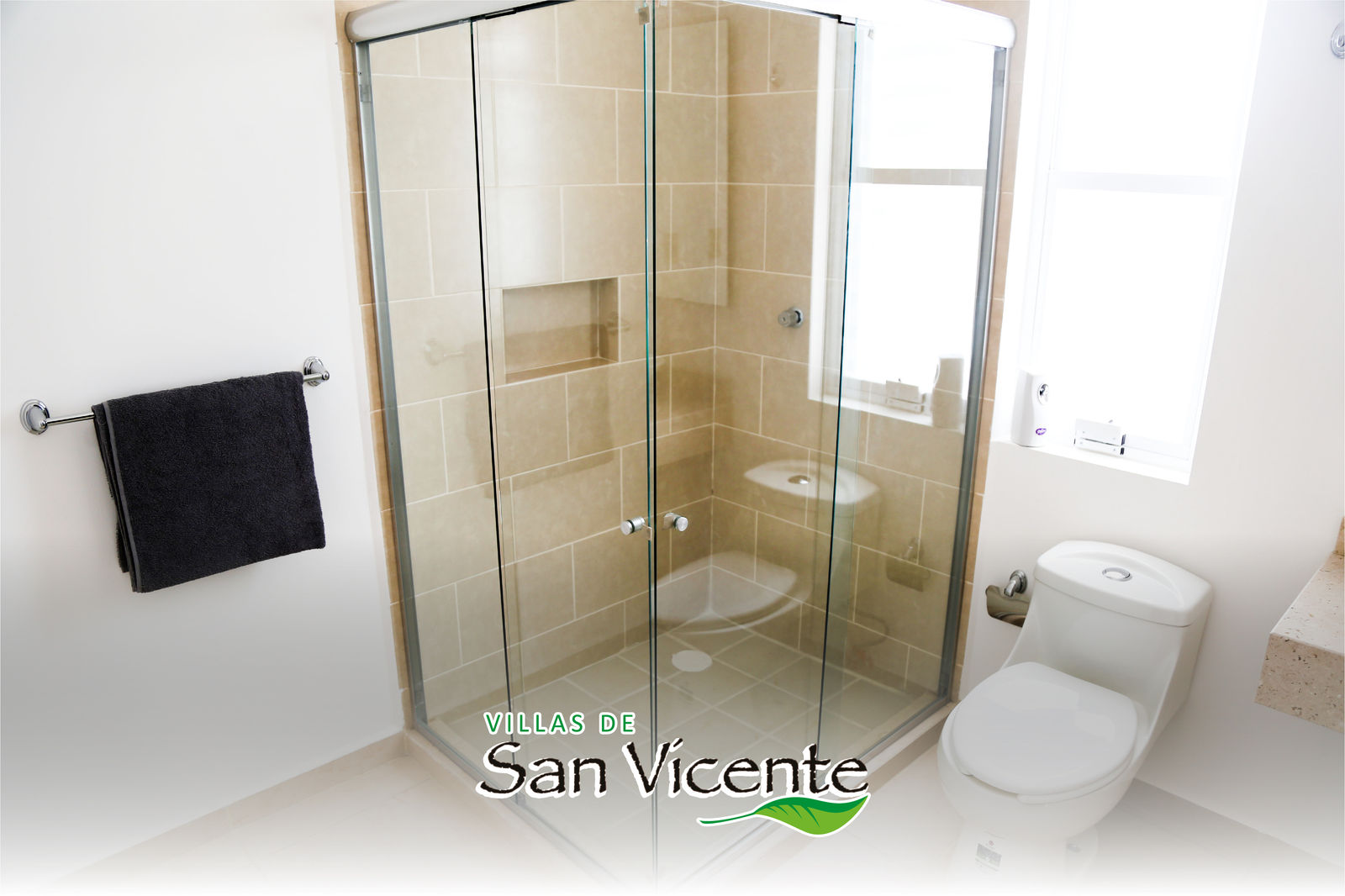 Baño completo con cancel de cristal