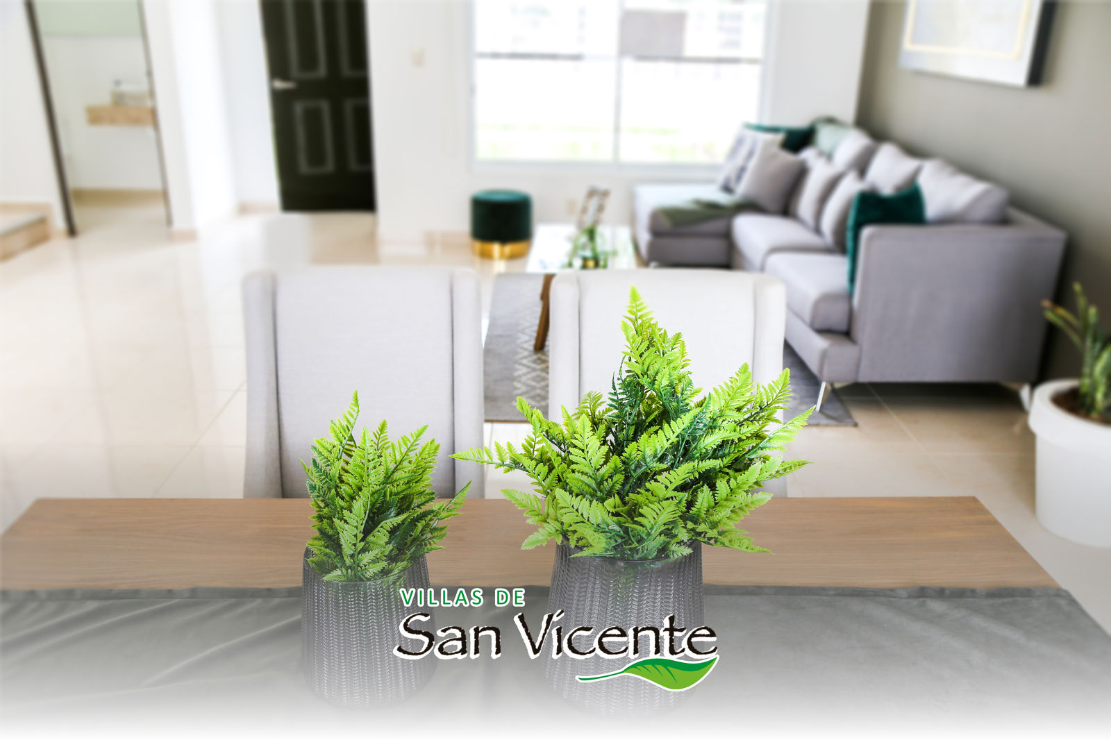 Sala con vista a la terraza